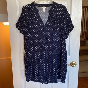Gently worn shirt dress, or tunic with leggings
